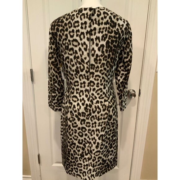 rag & bone Gray Brown Black "Short Leopard Dress" Silk Shift, Size 4, NWT! - Picture 7 of 10